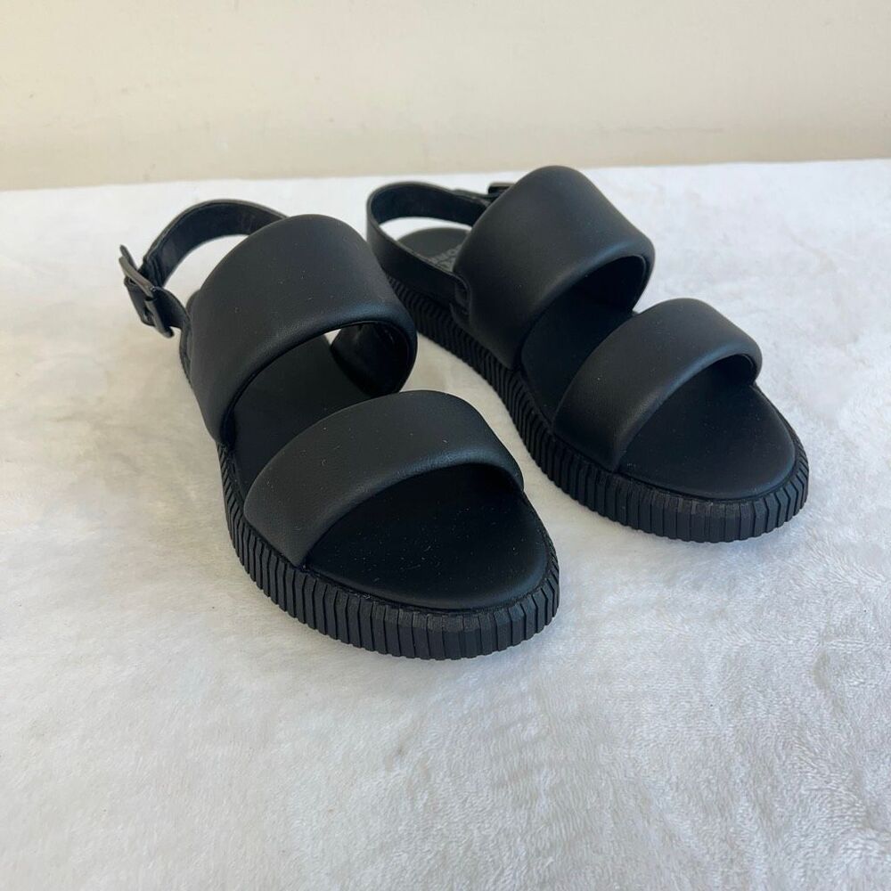 Sorel Black Ona Slingback Sandals 7.5 Women